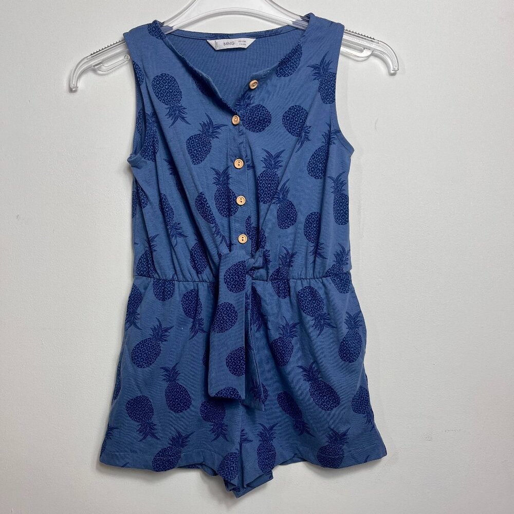 Mango kids blue jumpsuit size 7